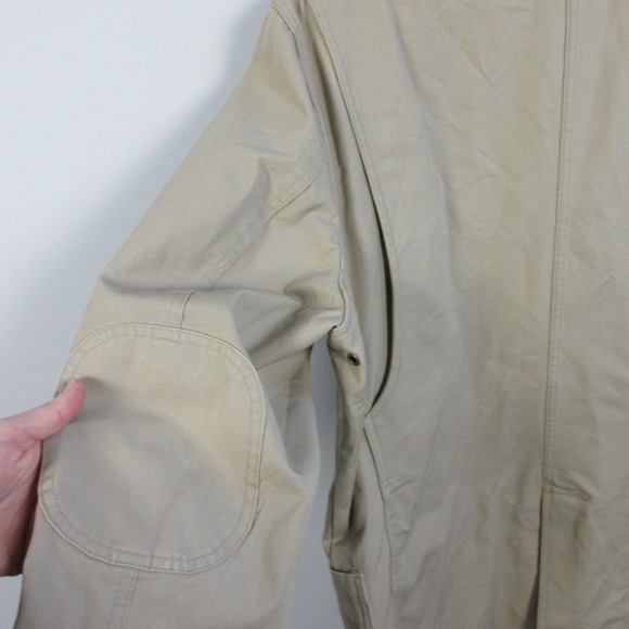 Duluth Trading Men's Canvas Presentation Blazer Jacket Workwear Khaki Tan L 1366 - Picture 3 of 16